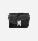 Dior Saddle Messenger Bag Black Leather