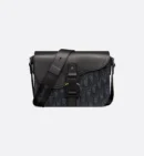 Dior Saddle Messenger Bag Oblique Black