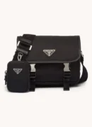 Prada Re-Nylon Messenger Bag Black