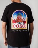 Casablanca Vue D'Larche T-Shirt zwart