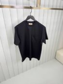 Hermes H embroidered T Shirt Zwart