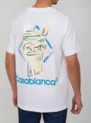 Casablanca Diamond Column T-Shirt Wit