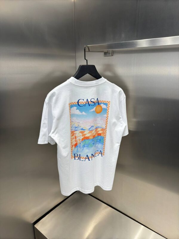 Casablanca Surreal Pool T shirt wit