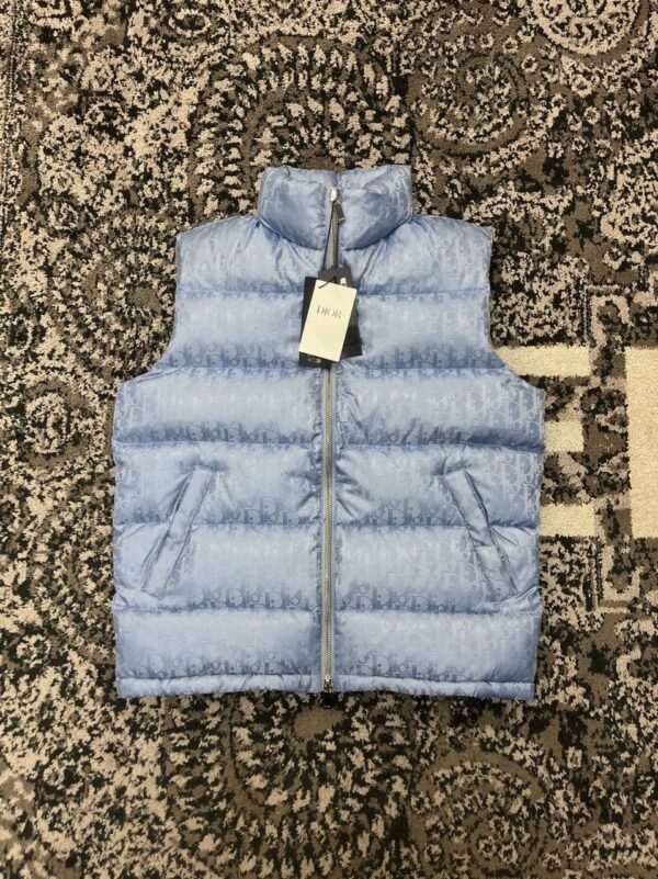 Dior Oblique Bodywarmer Lichtblauw