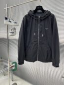 Prada Jacket Re-Nylon Hooded Black