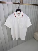 Hermes H Embroidered Polo White