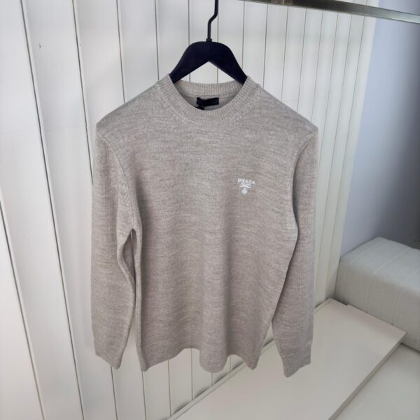 Prada Wollen Trui Taupe