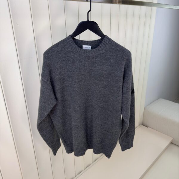 Moncler Wollen Trui Donkergrijs