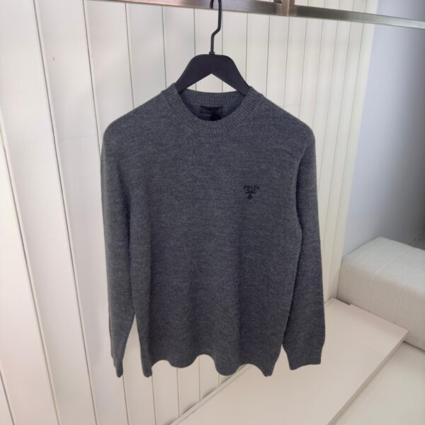 Prada Wollen Trui Donker Grijs
