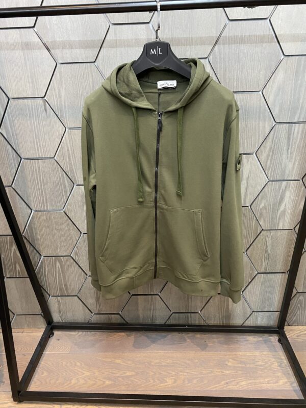 Stone island Vest met Rits Groen