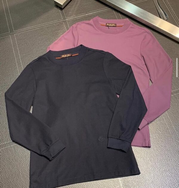 Loro Piana Sweater van Polo stof Bordeaux