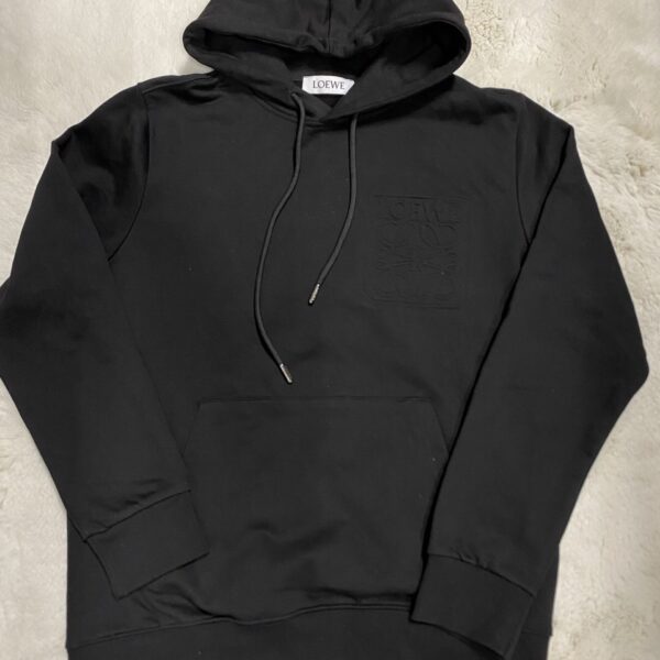 Loewe Hoodie Wit met Bedrukking