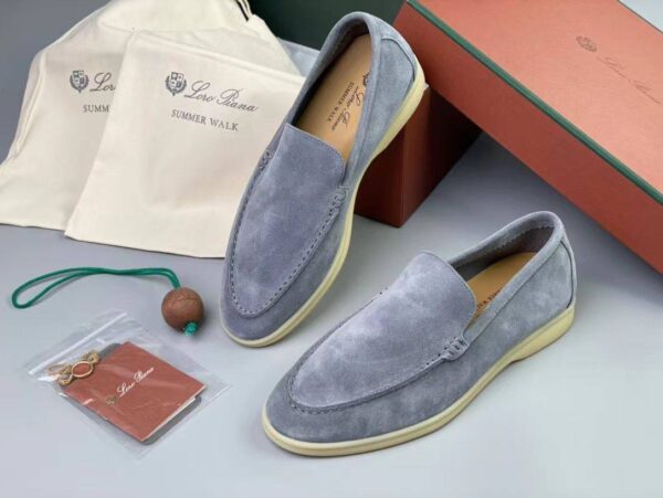 Loro Piana instappers Blauw/Grijs