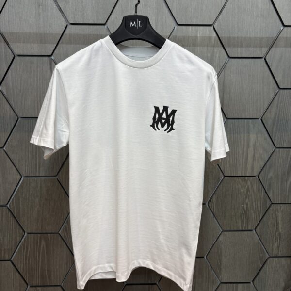Amiri T-Shirt White met Achterkant Logo