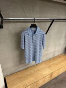 Dior Oblique Polo Licht Blauw