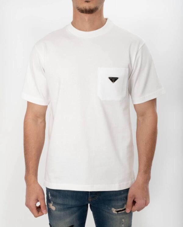 Prada T-Shirt met Zakje Wit