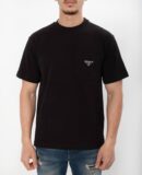 Prada T-Shirt met Zakje Zwart