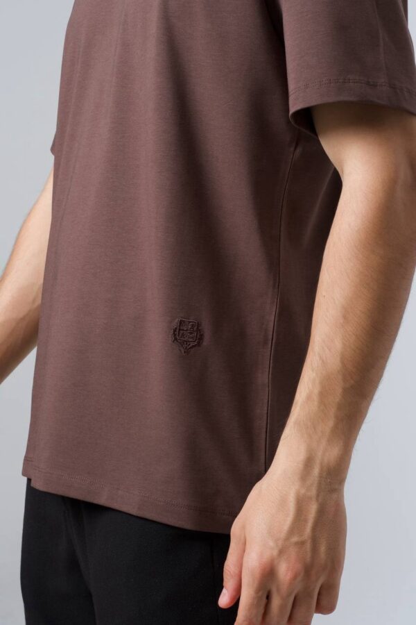 Loro Piana T-Shirt Donkerbruin Logo