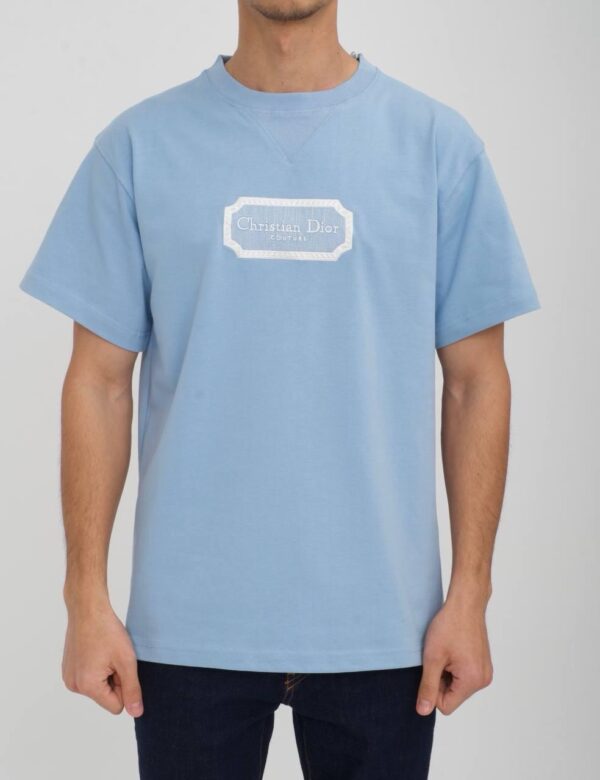 Christian Dior Couture T-Shirt Licht Blauw