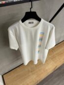 Dior T-Shirt Wit met Verschillende Kleuren
