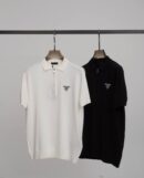 Prada Polo met Tekst Wit