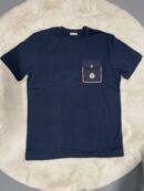 Moncler Basic T-Shirt met Zakje Donker Blauw