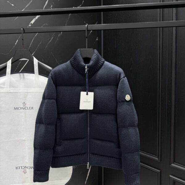 Moncler Stofmauw Winterjas Zwart