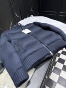 Moncler Stofmauw Winterjas Donkerblauw