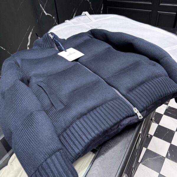 Moncler Stofmauw Winterjas Donkerblauw