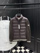 Moncler Jas Stofmouw Donkerbruin
