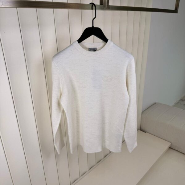 Dior CD Wollen Trui Wit - M