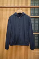 Loro Piana Reversible Hooded Jacket Donkerblauw