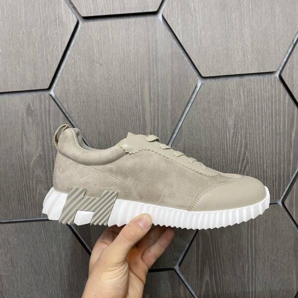 Hermes Bouncing Sneakers Suede/ Leather Beige