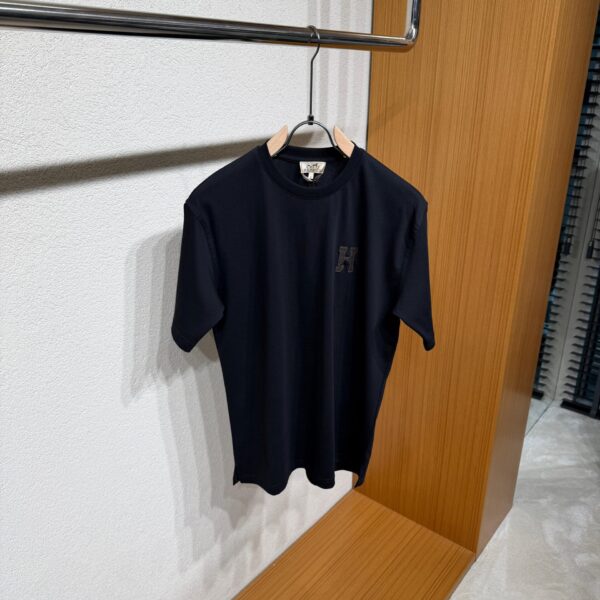 Hermes H Cheval T-Shirt Zwart