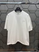 Amiri T-Shirt Geborduurd Wit met Achterkant Logo