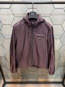 Prada Zomerjas Bordeaux Rood met Capuchon