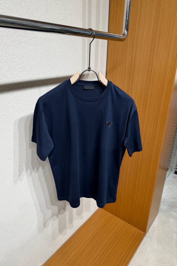 Prada Cotton T-Shirt Navy