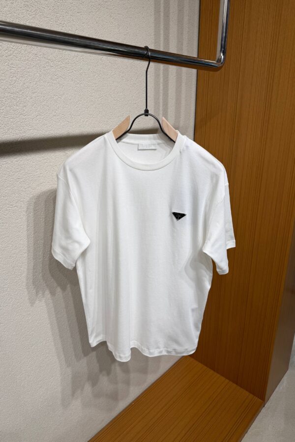 Prada Cotton T-Shirt Wit