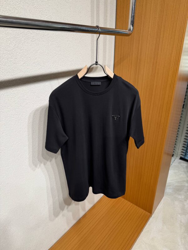 Prada Cotton T-Shirt Zwart