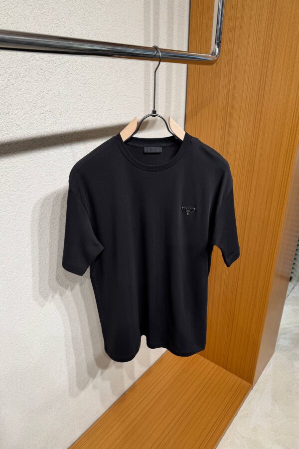 Prada Cotton T-Shirt Zwart