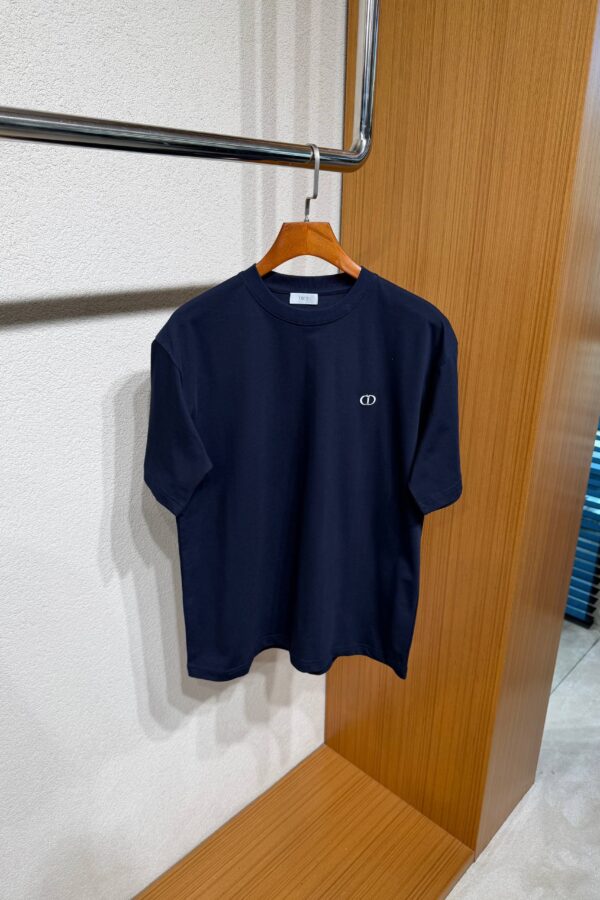 Dior T-Shirt met CD-Borduursel Navy