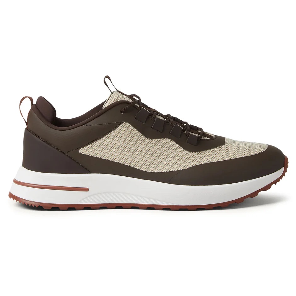 Loro piana week end walk desert light mesh sneakers
