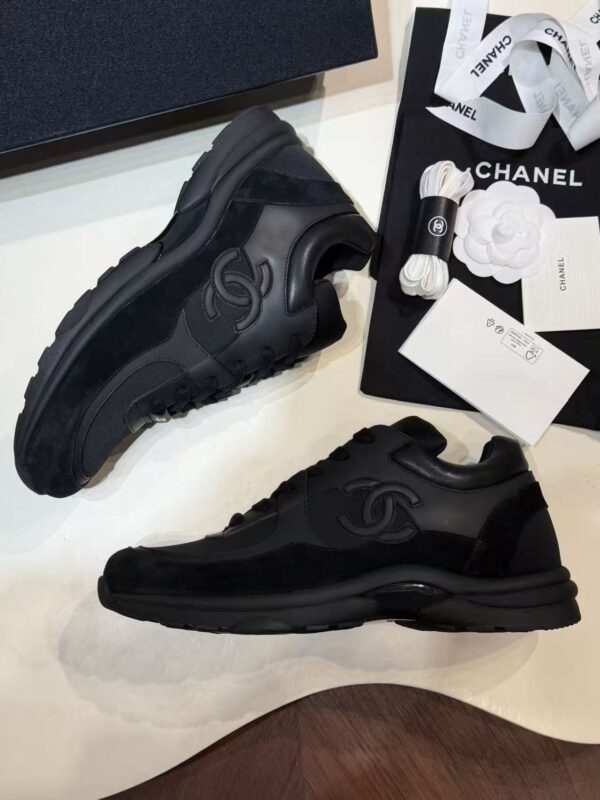 Chanel sneakers black on black