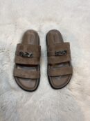 Hermes jackson sandal etoupe suede