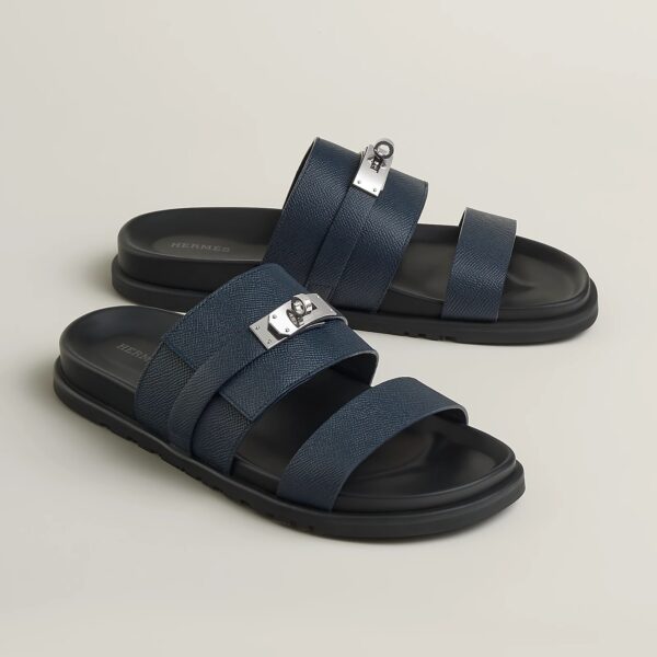 Hermes jackson sandal marine blue