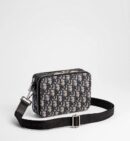 Dior pouch met rits en schouderband Oblique