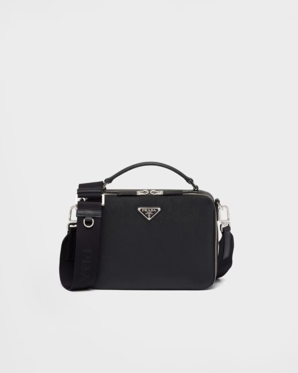 prada brique medium saffiano leather bag