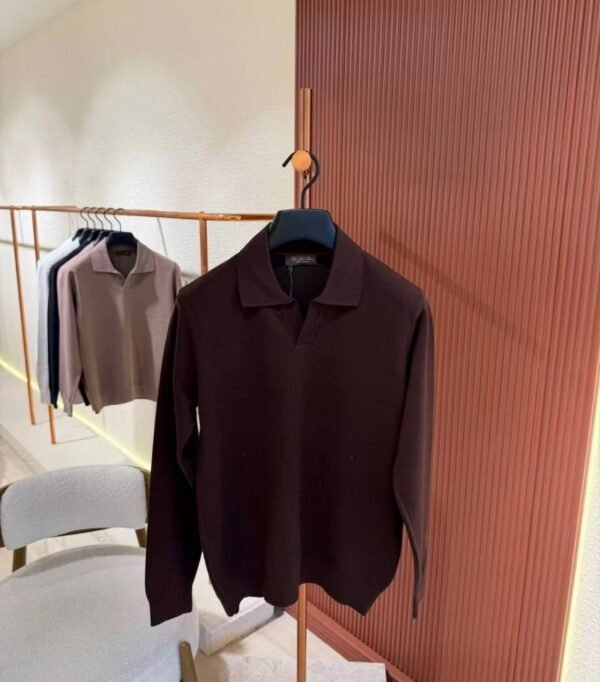 Loro piana Cashmere Polo Sweater Bruin