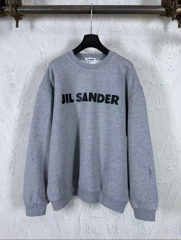 Jil Sander Trui Grijs met Zwarte letters