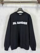 Jil Sander trui Zwart met witte letters